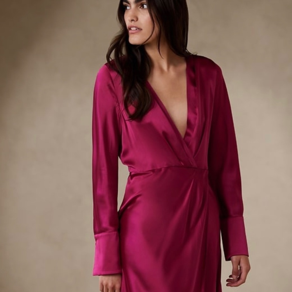 Petite Etude silk maxi dress banana republic 6p